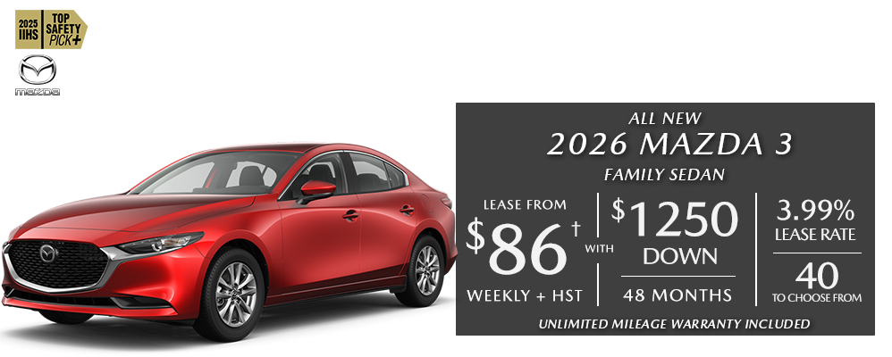 MAZDA FIND OUT - JULY EVENT - 2026 Mazda3